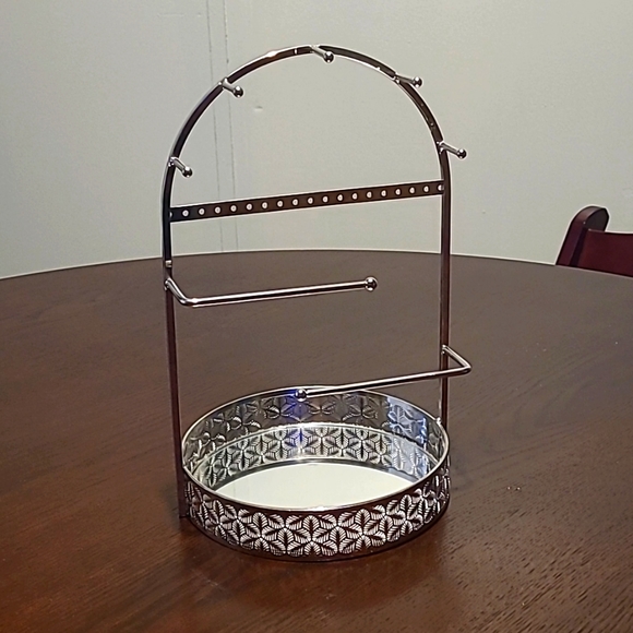 Rachel Ashwell mirrored jewelry display storage silver organizer in Like New con - Picture 1 of 10